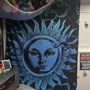 Spencer's Celestial Black and Blue Tapestry